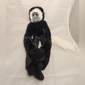 20” Wild Republic Black Monkey Fluffy Plush Stuffed Animal